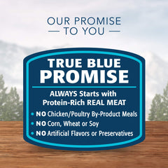 Blue Buffalo boîte à côté d’un objet pour visualiser la taille pratique