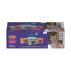 Blue Buffalo emballage Wilderness pack varié montrant design et saveurs