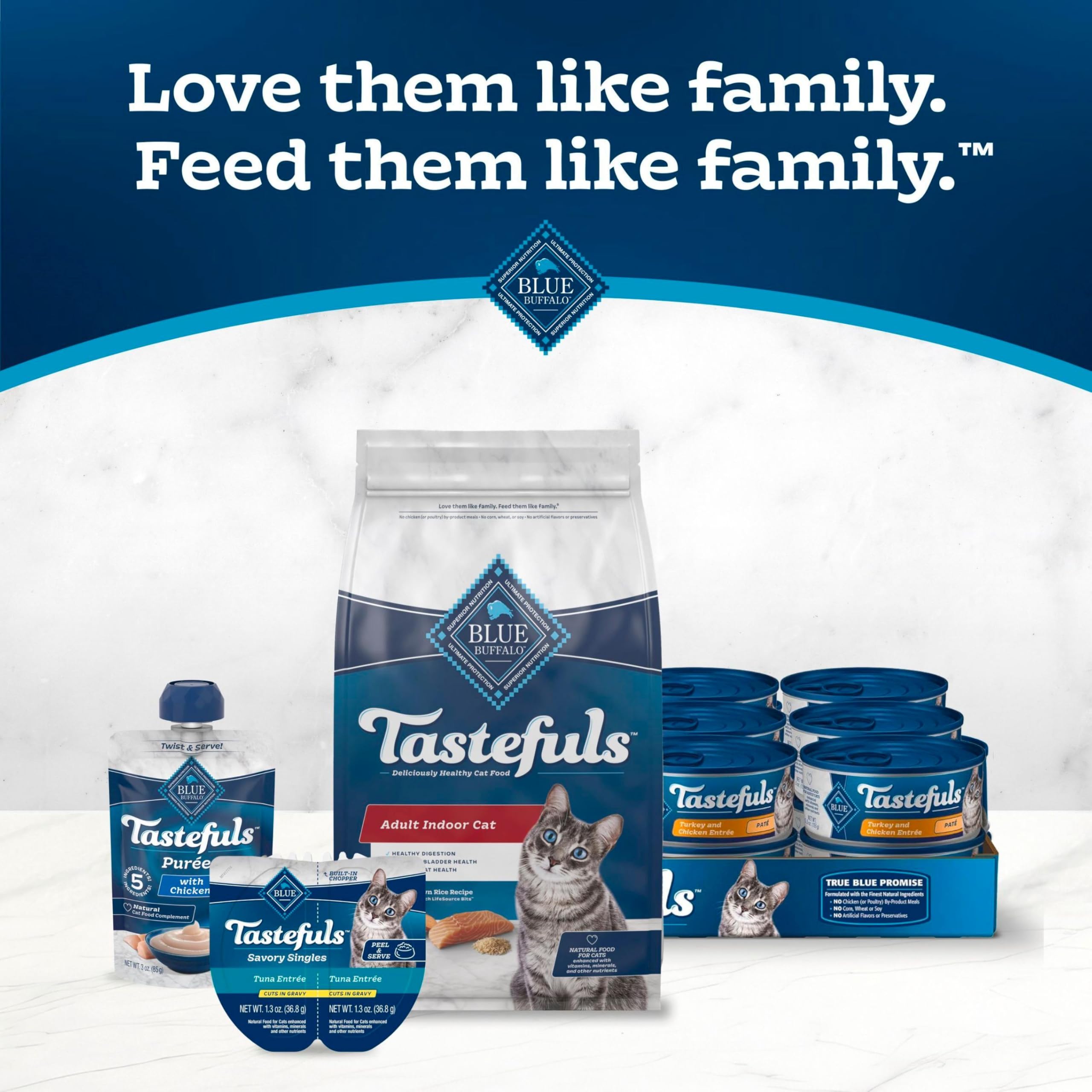 Blue Buffalo zoom saumon ingrédient principal, saveur riche et protéines