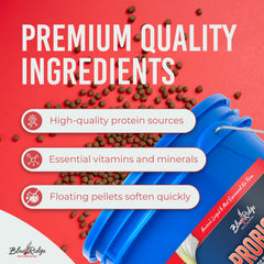 Blue Ridge granulés distribués dans un bassin favorisant digestion active