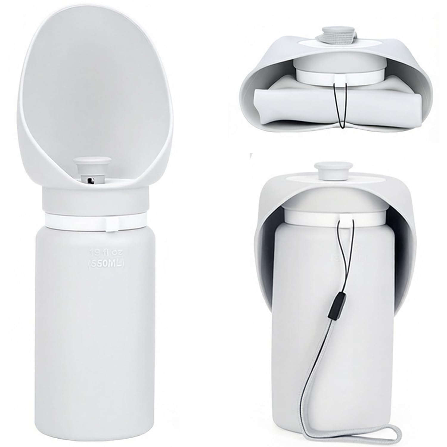BlueDreamer vue avant de la gourde portable, transport facile