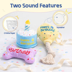 BluPup ballon jaune et corde en coton, utile pour tirage et dentition