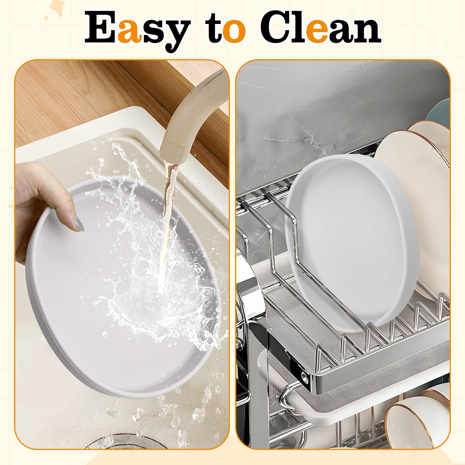 BNOSDM assiette au lave-vaisselle facilitant nettoyage quotidien