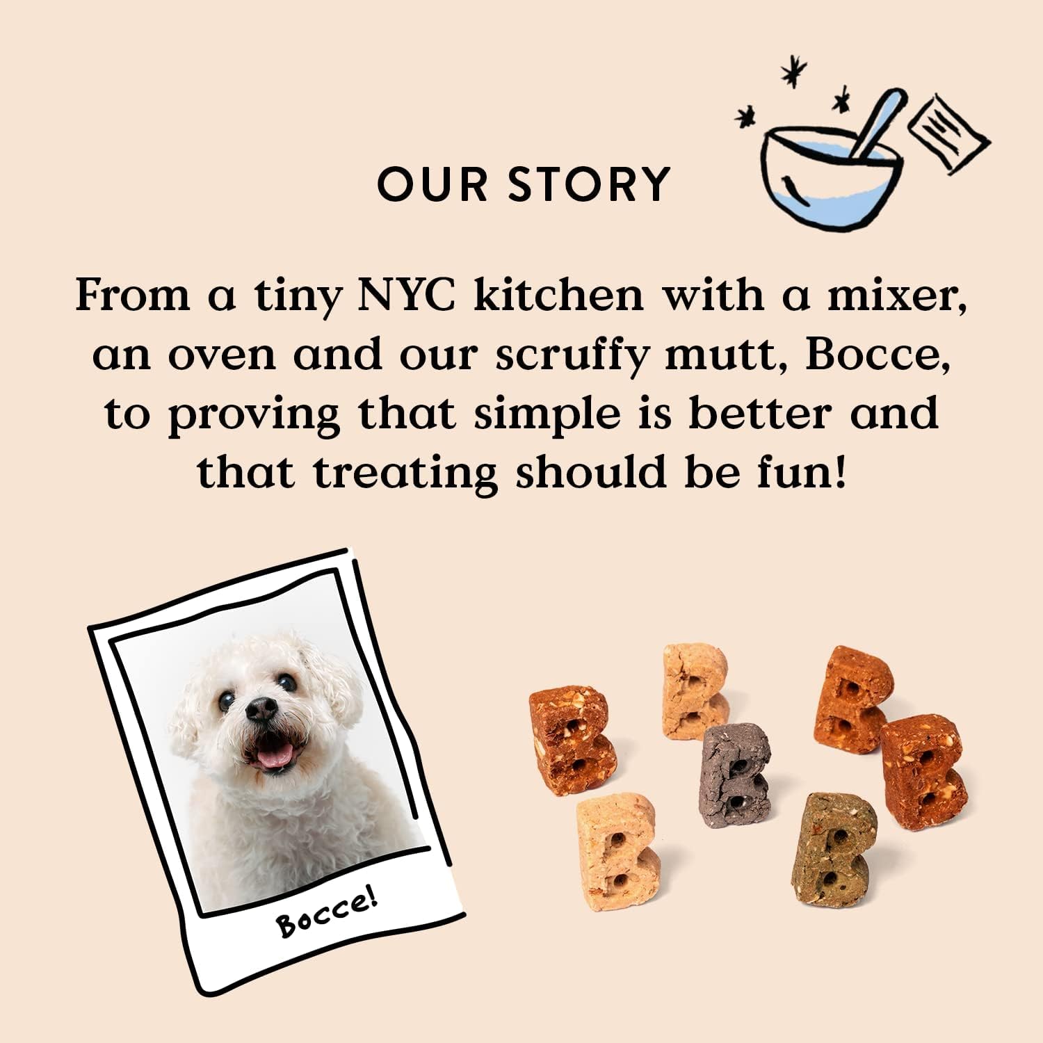 Bocce's Bakery chien recevant friandise pendant séance d'entraînement efficace