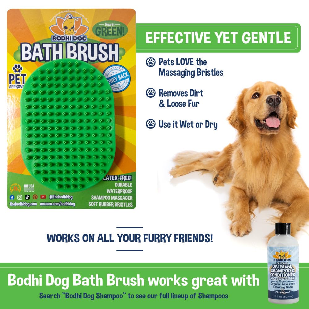 Bodhi Dog brosse retenant poils retirés facilitant nettoyage et réduisant dispersion dans la salle de bain