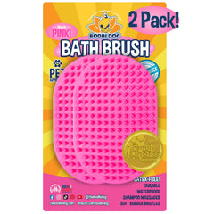 Bodhi Dog face avant de la brosse rose montrant prise confortable