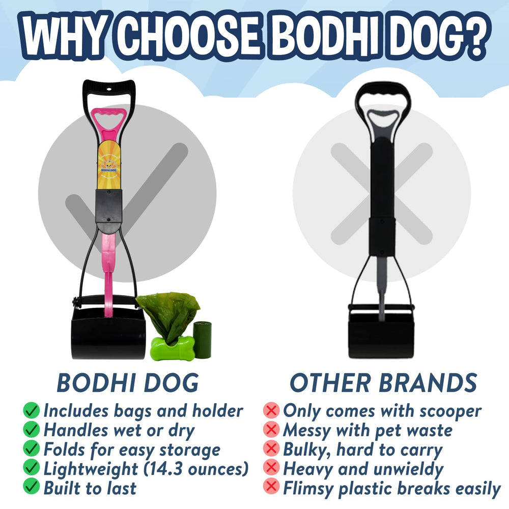 Bodhi Dog porte-sacs fixé à une laisse facilitant les promenades
