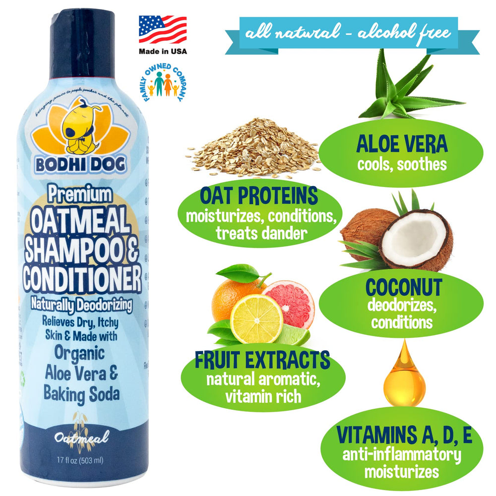 Bodhi Dog en usage lors d'un bain de chien apaisant pour la peau