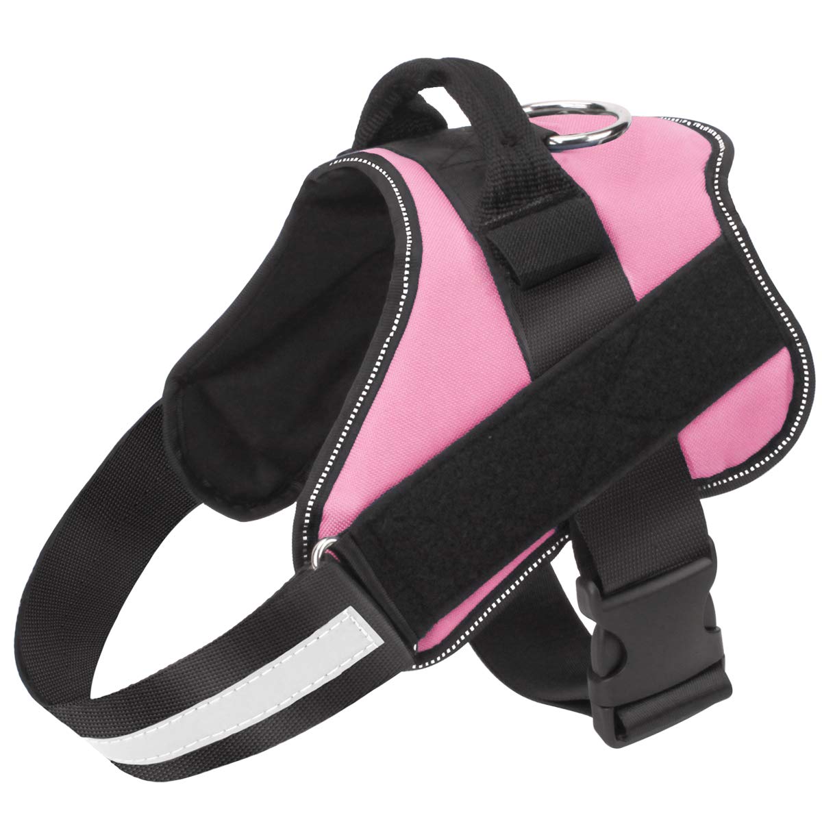 Bolux harnais face avant rose montrant coupe ergonomique et confort