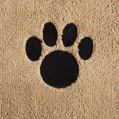 Bone Dry étiquette brodée taupe visible, finition soignée et durable