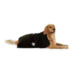 Bone Dry serviette emballage face montrant la taille et le tissu absorbant