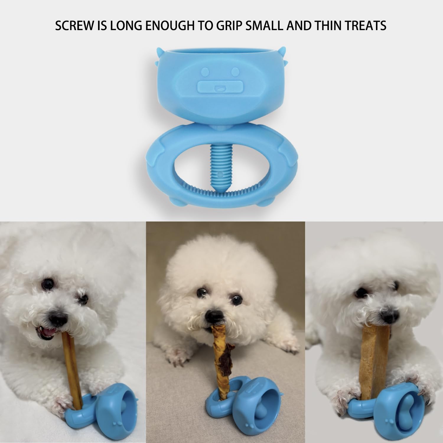 BoniVet porte-os avec yak chew installé pour mastication stable
