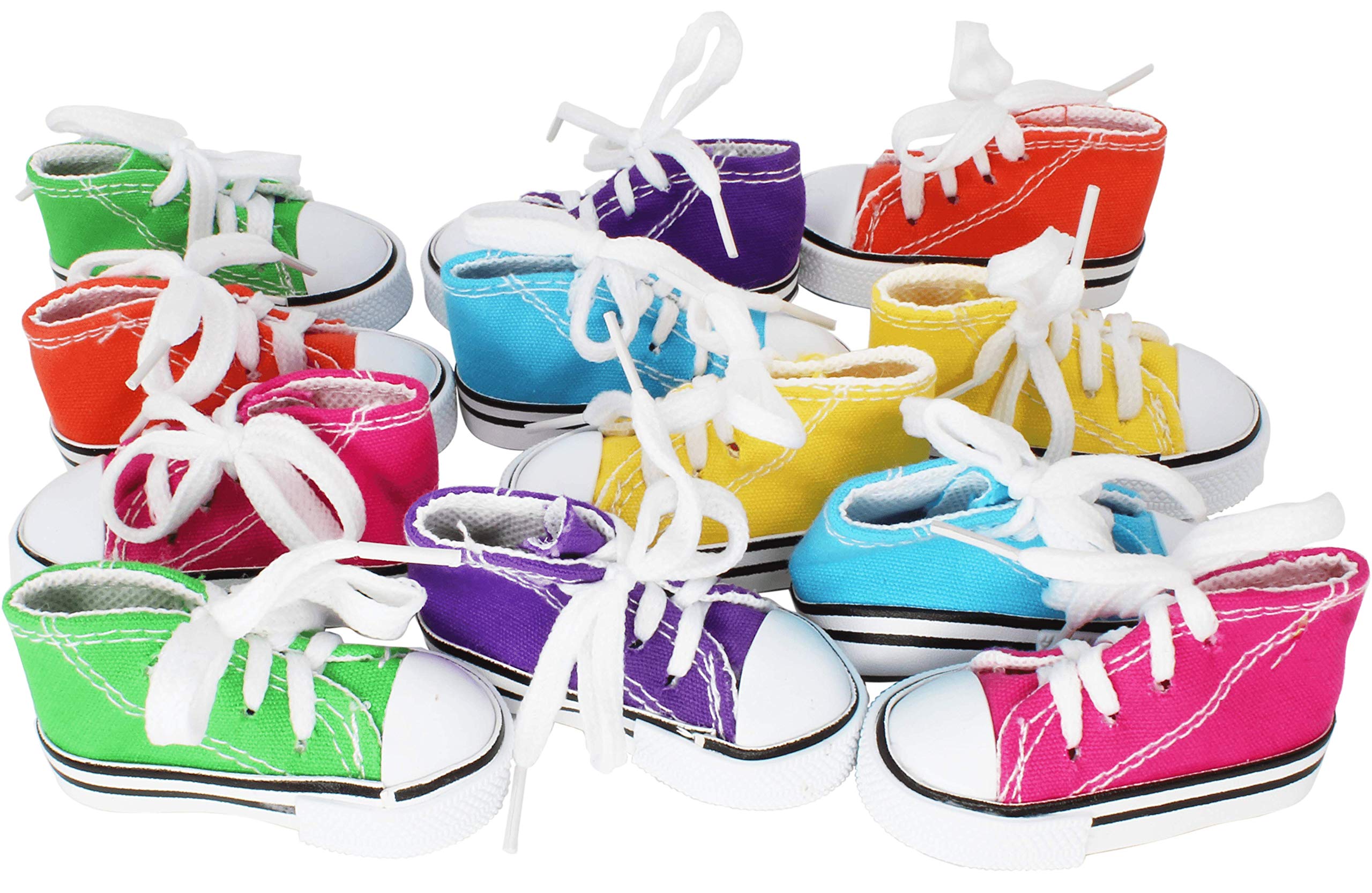 Bonka Bird Toys vue avant du jouet mini sneaker montrant couleurs vives et attraction