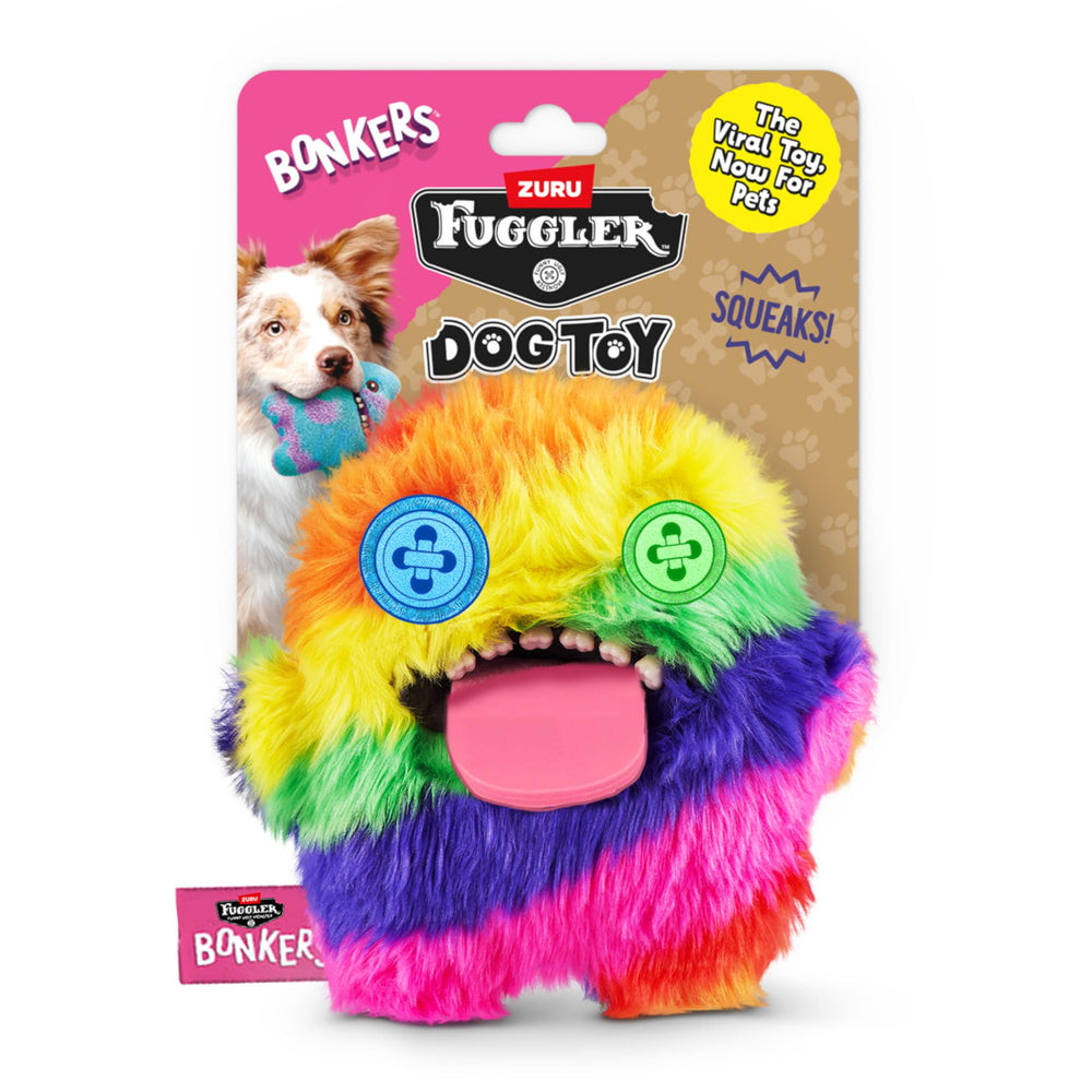 Bonkers Fuggler face avant montrant design multicolore et attrait ludique