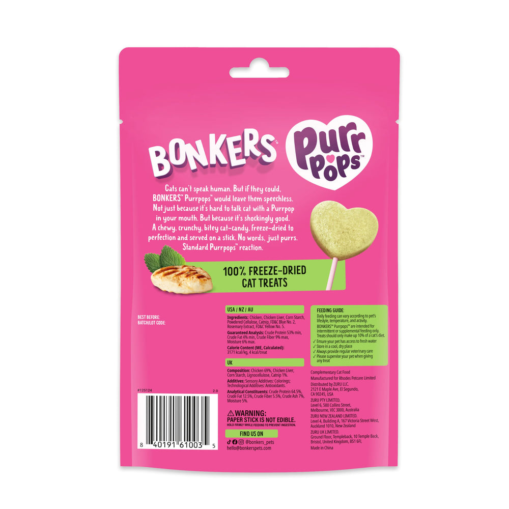 Bonkers étiquette composition claire sans additifs artificiels