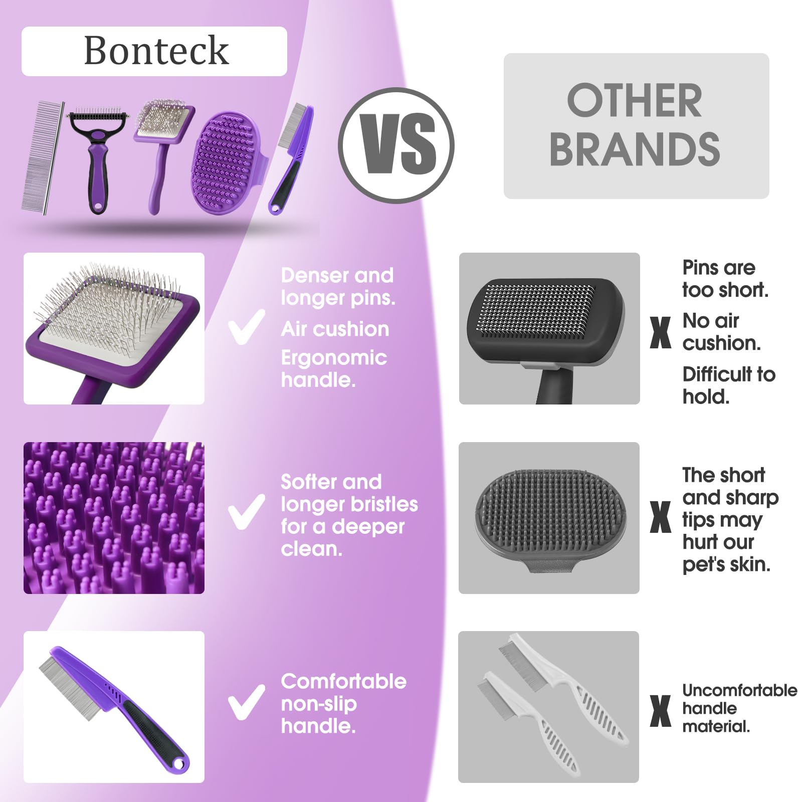 Bonteck comparaison taille avec main, prise en main ergonomique