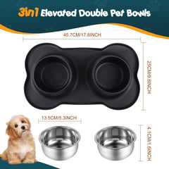 Bonve Pet tapis silicone anti-débordement détaillant bordure protectrice