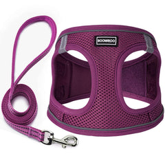 BOOMIBOO harnais face avant montrant coupe cranberry et ajustement confortable