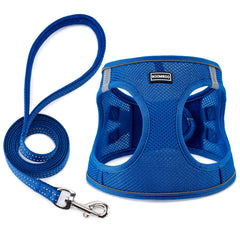 BOOMIBOO harnais face bleu montrant ajustement et confort