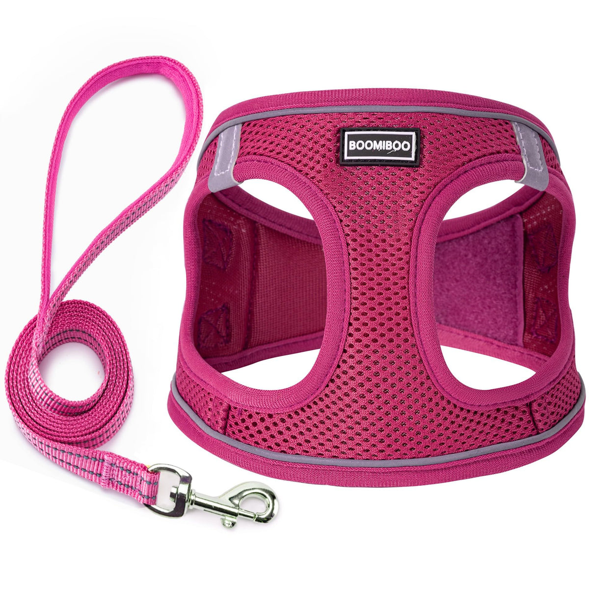 BOOMIBOO harnais face avant Rose Red XS, maintien sécurisé