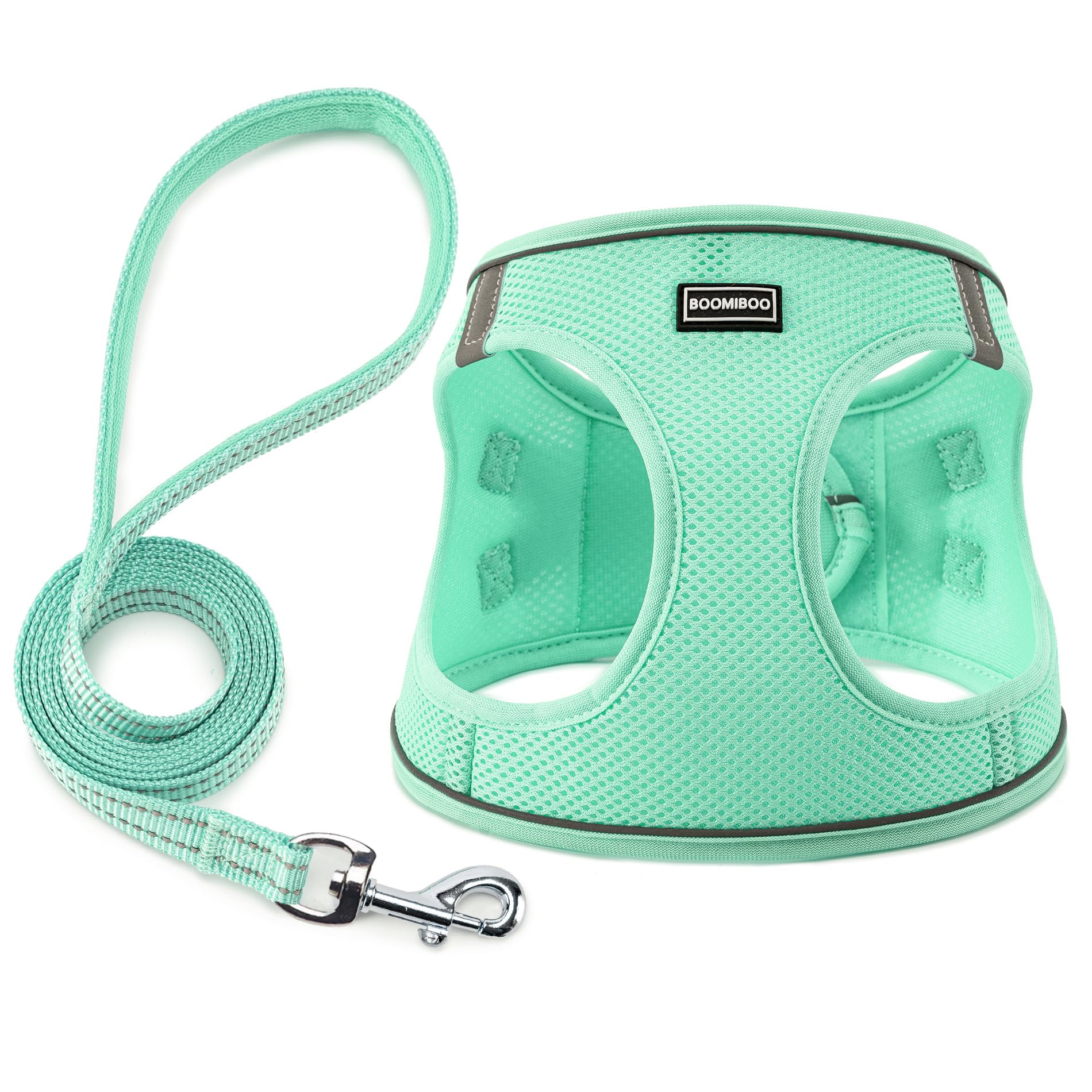 BOOMIBOO harnais vert face montrant coupe et ajustement confortable