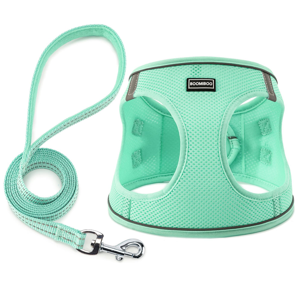 BOOMIBOO harnais vert face montrant coupe et ajustement confortable