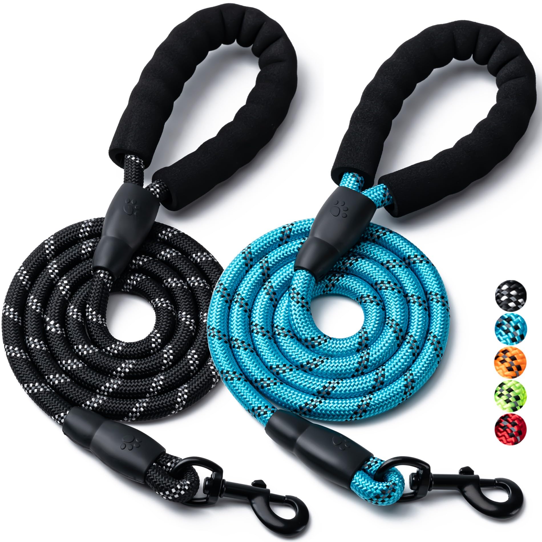 BOOMIBOO pack de deux laisses vues de face pour choix couleur et robustesse