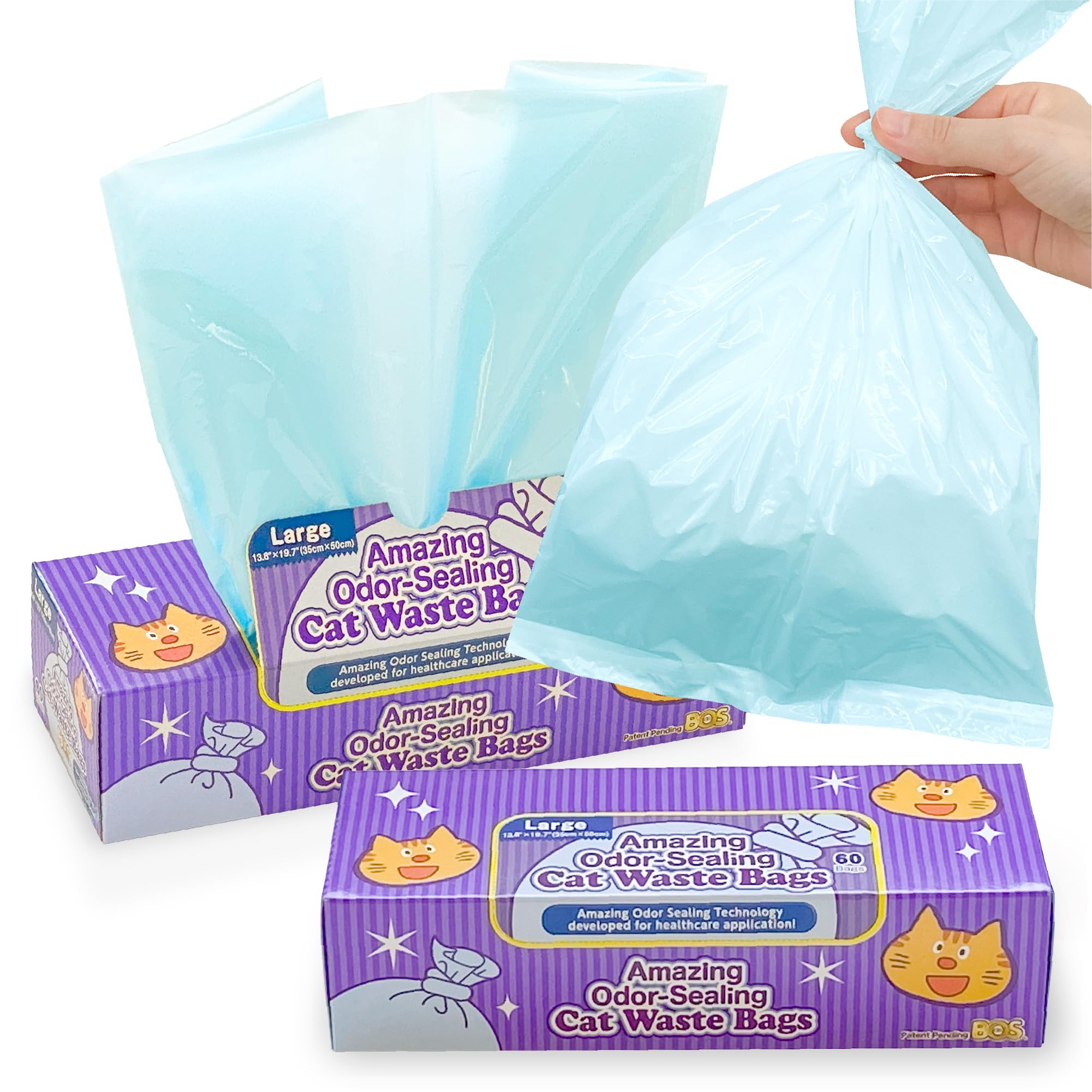 BOS boîte distributrice avant montrant rangement compact et accès hygiénique