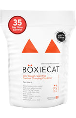 Boxiecat emballage avant 16 lb montrant format pratique pour stockage