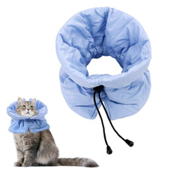 BOXOB collerette face avant bleu clair montrant confort et protection