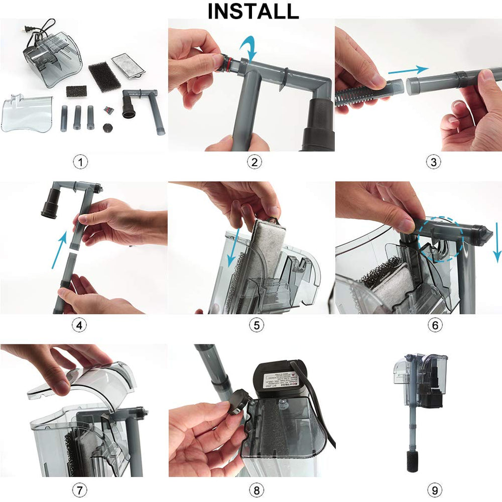 boxtech filtre dans un salon montrant esthétique discrète et confort domestique