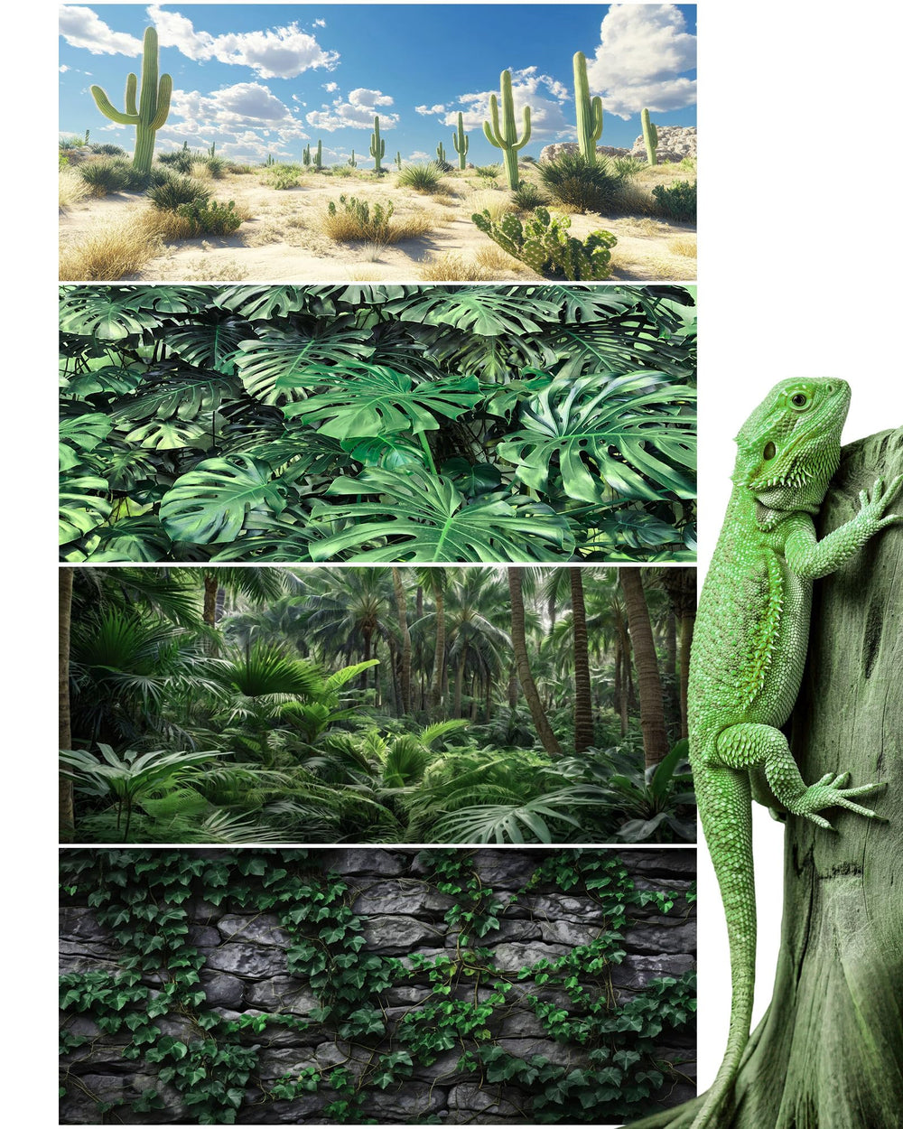 Breling emballage avant montrant lot de 4 fonds, idéal pour personnaliser terrariums