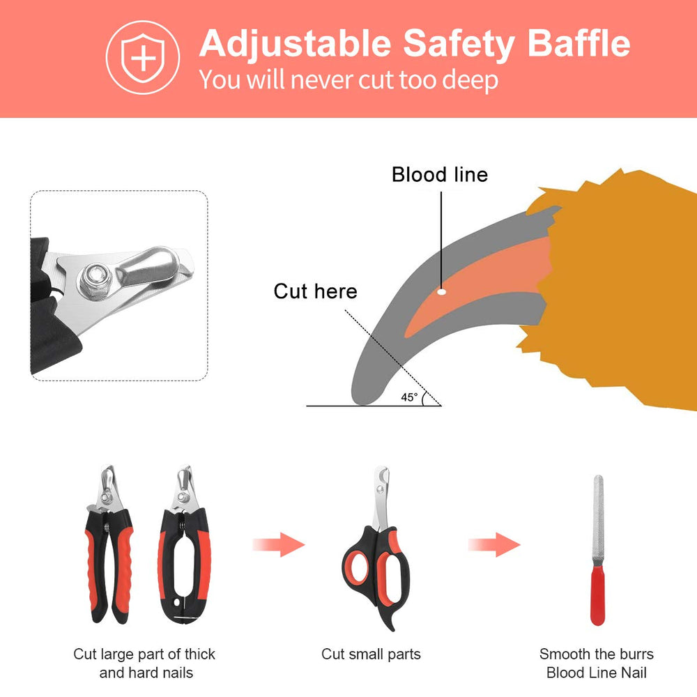 Bretheil coupe-ongles en usage sur patte de chien pour coupe précise et sûre
