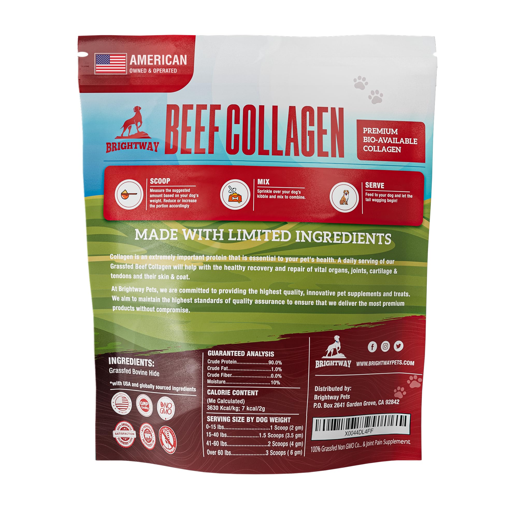 Brightway Pets poudre texture gros plan pour meilleure absorption et réparation