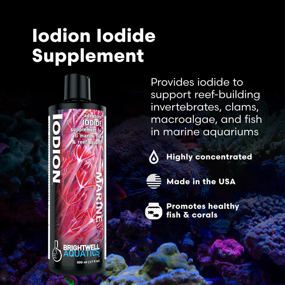 Brightwell Aquatics Iodion goutte au bout d'une pipette pour dosage précis