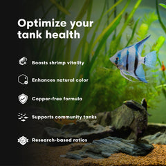 Brightwell Aquatics crabe/crevette au premier plan montrant couleur intensifiée
