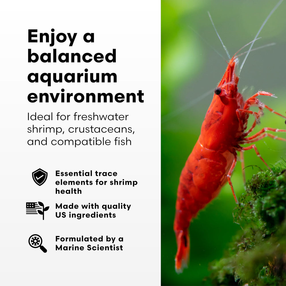 Brightwell Aquatics flacon ShrimpCōde en train d'être dosé pour un ajout précis