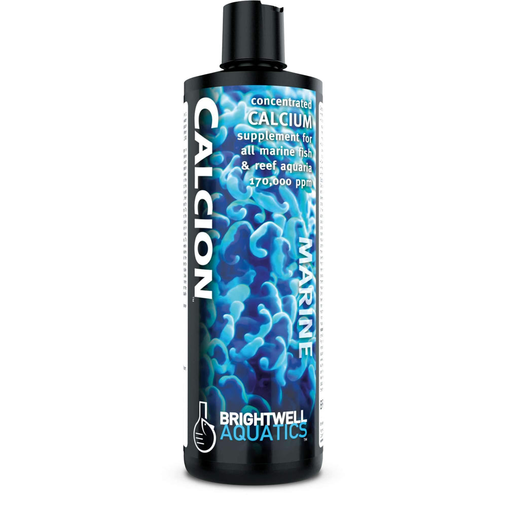 Brightwell Aquatics flacon Calcion 250ml montrant l’avant et l’étiquette lisible pour identification