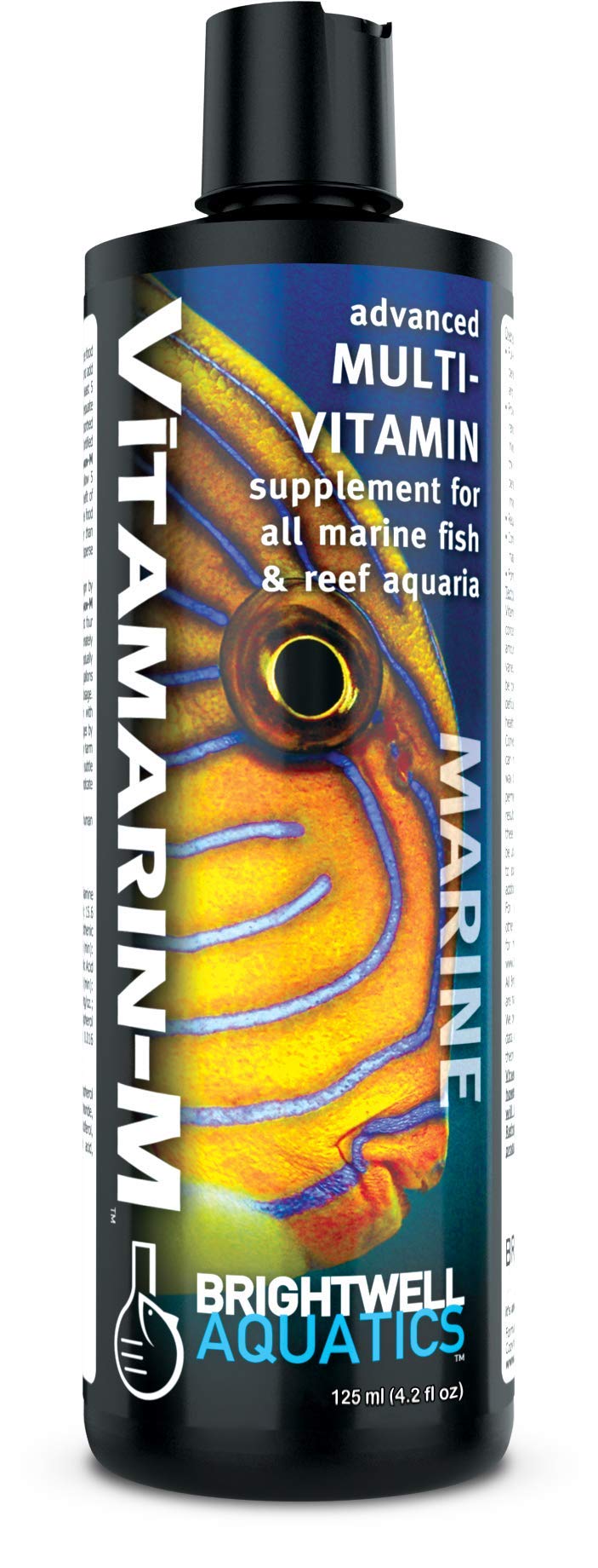 Brightwell Aquatics flacon Vitamarin‑M en avant pour dosage précis