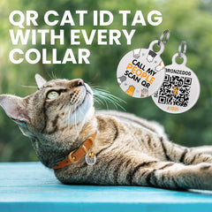 BRONZEDOG étiquette QR rouge dans porte-silicone protégeant l’identification