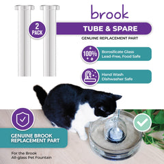 BROOK tube installé sur fontaine montrant fonctionnement et hygiène