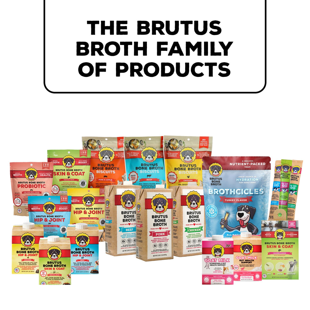 Brutus Bone Broth mise en scène en cuisine illustrant facilité d'utilisation et conservation