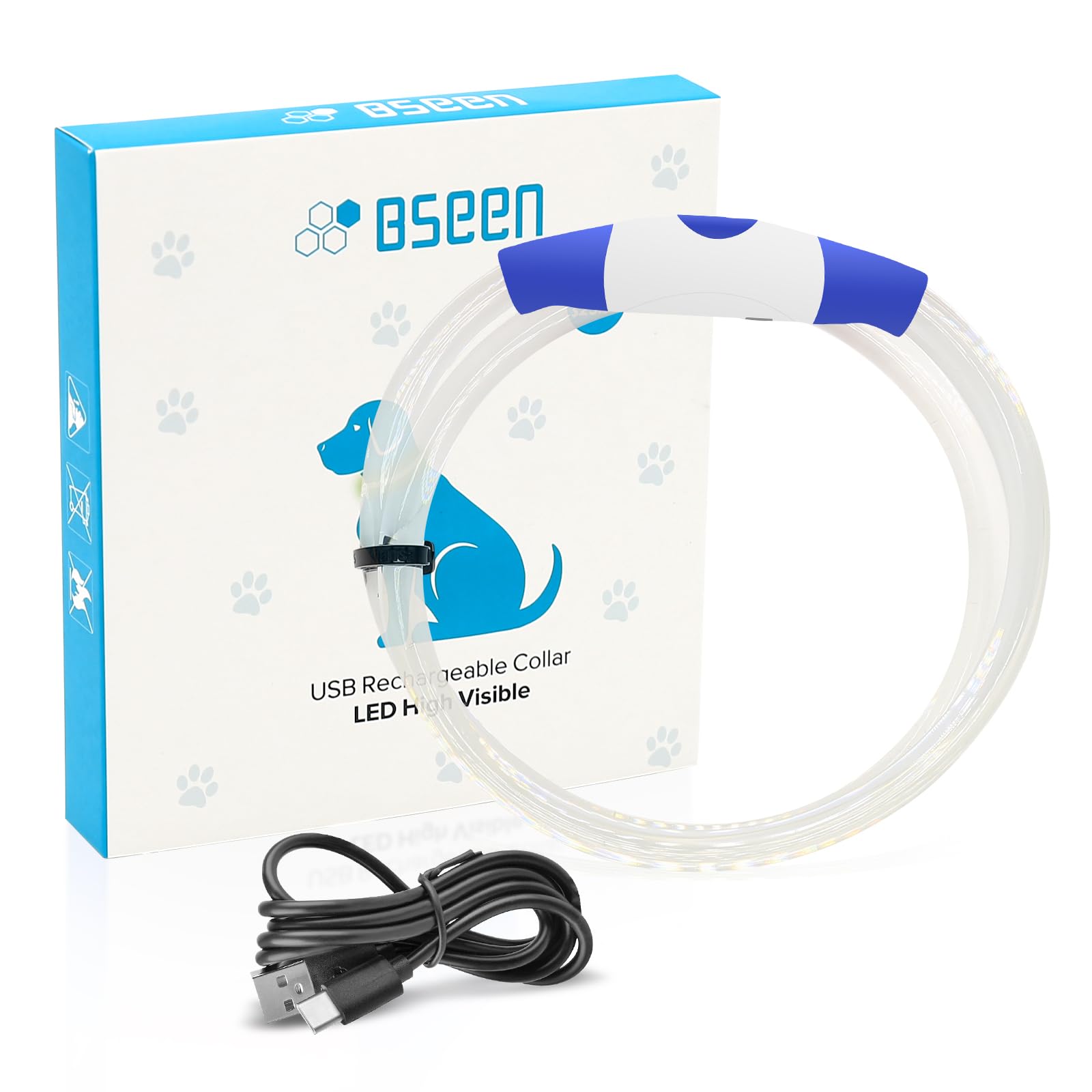 BSEEN effet luminosité 360 degrés, visibilité continue autour du cou