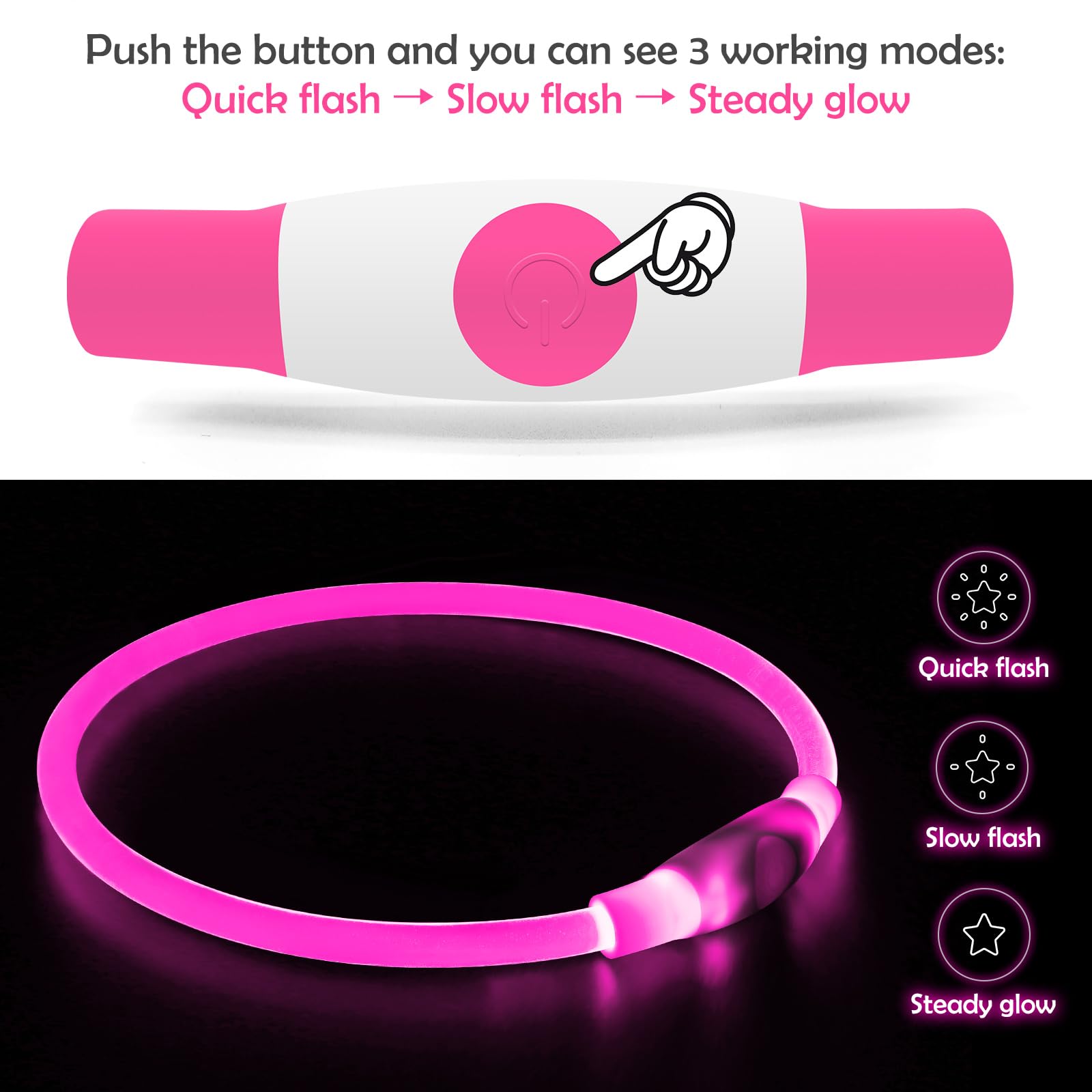 BSEEN collier gros plan bande LED mettant en valeur diffusion uniforme et sécurité