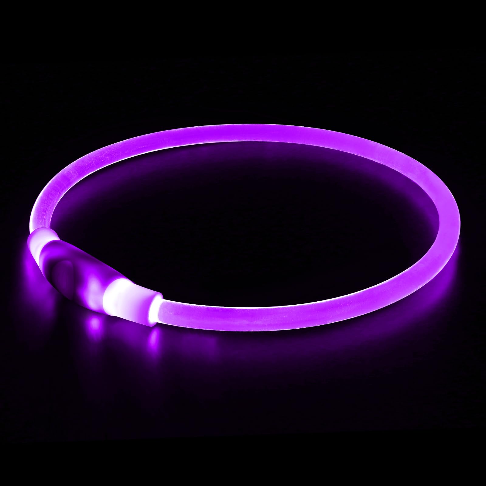 BSEEN collier LED face avant montrant le pack et la bande lumineuse pour sécurité