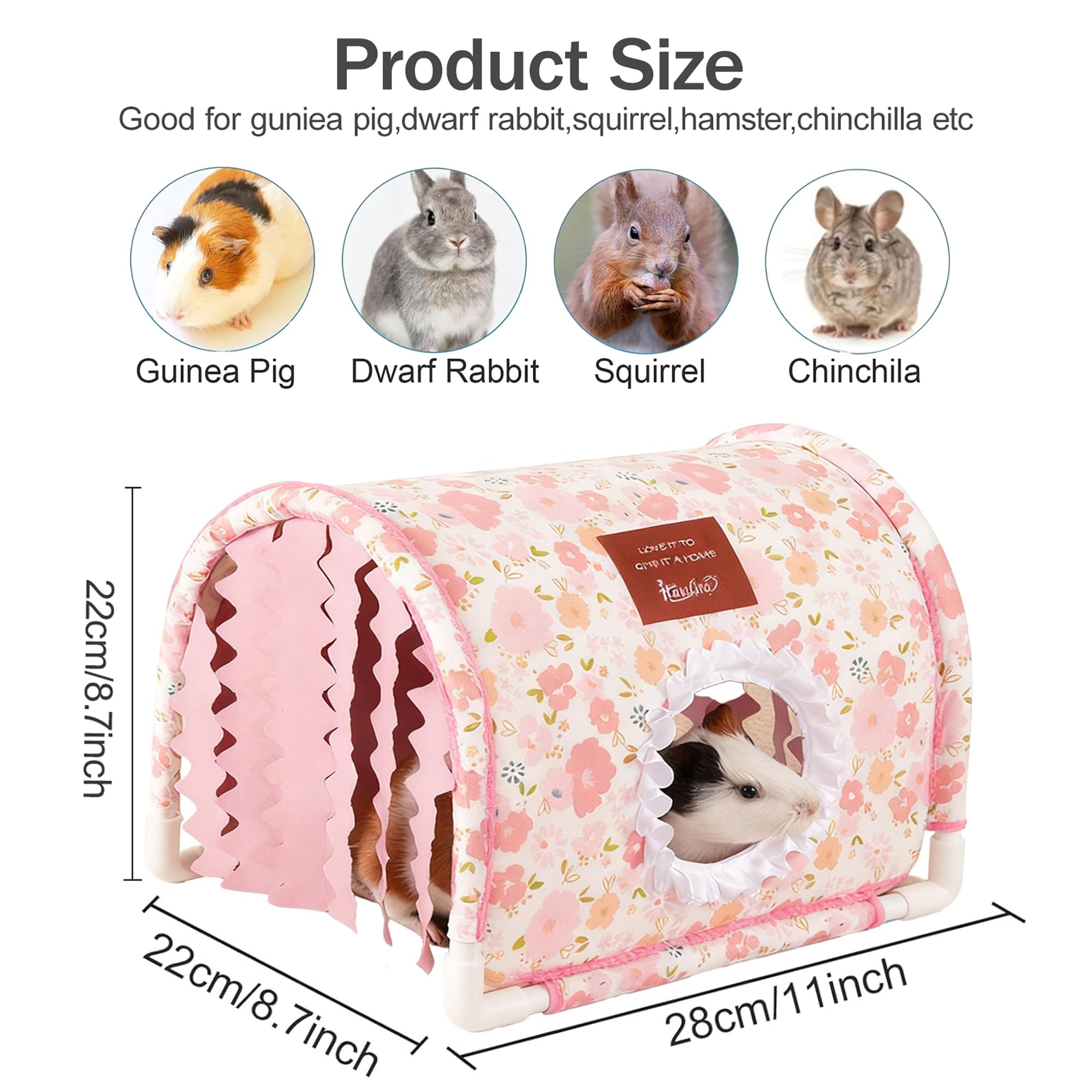 BShasrlim comparaison de taille indiquant adéquation pour petits animaux