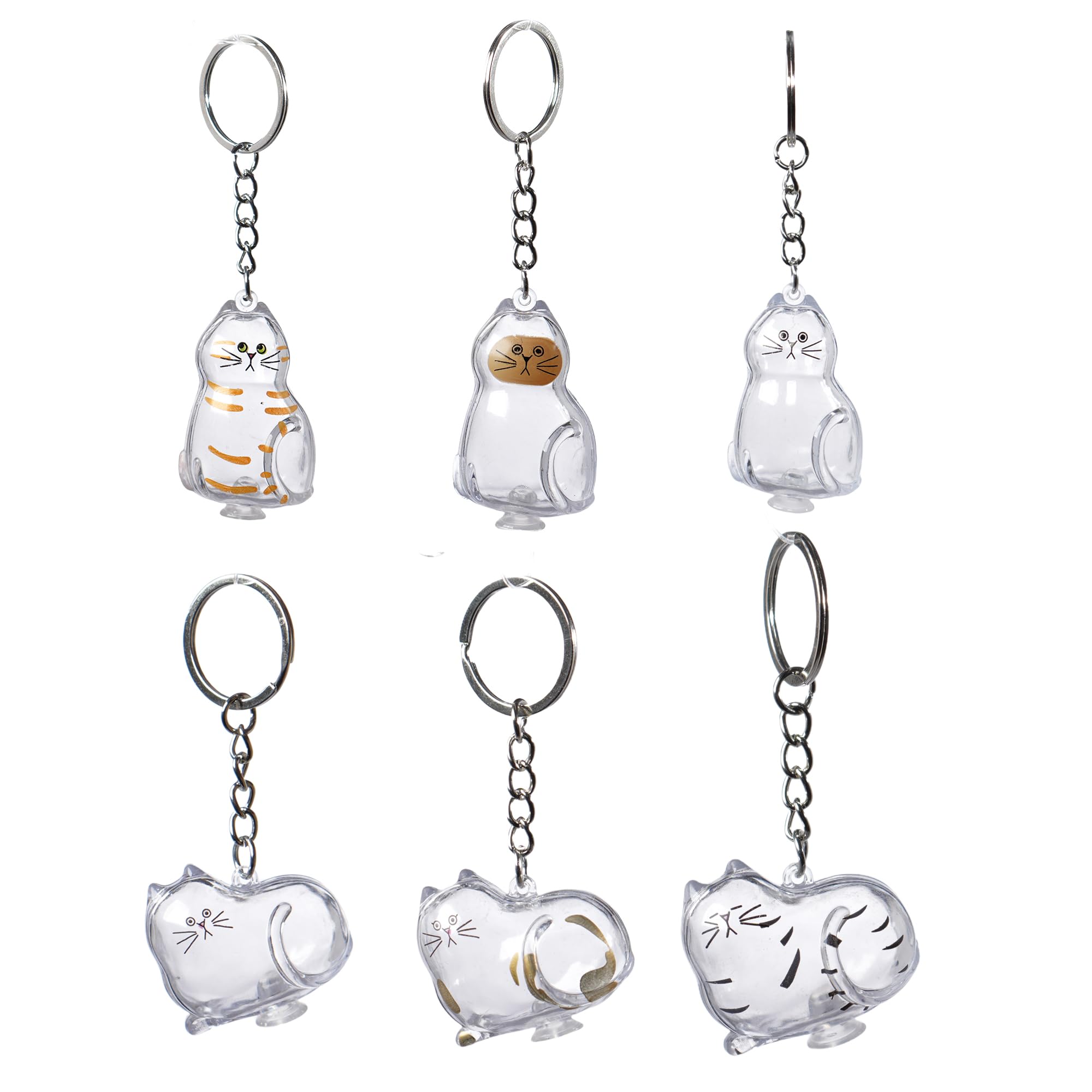 BTYYIHEX pendentif chat acrylique transparent, souvenir visible et élégant