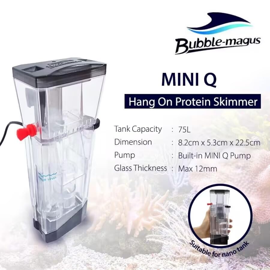 Bubble Magus mini q nano canal labyrinthique séparant fines bulles avant retour