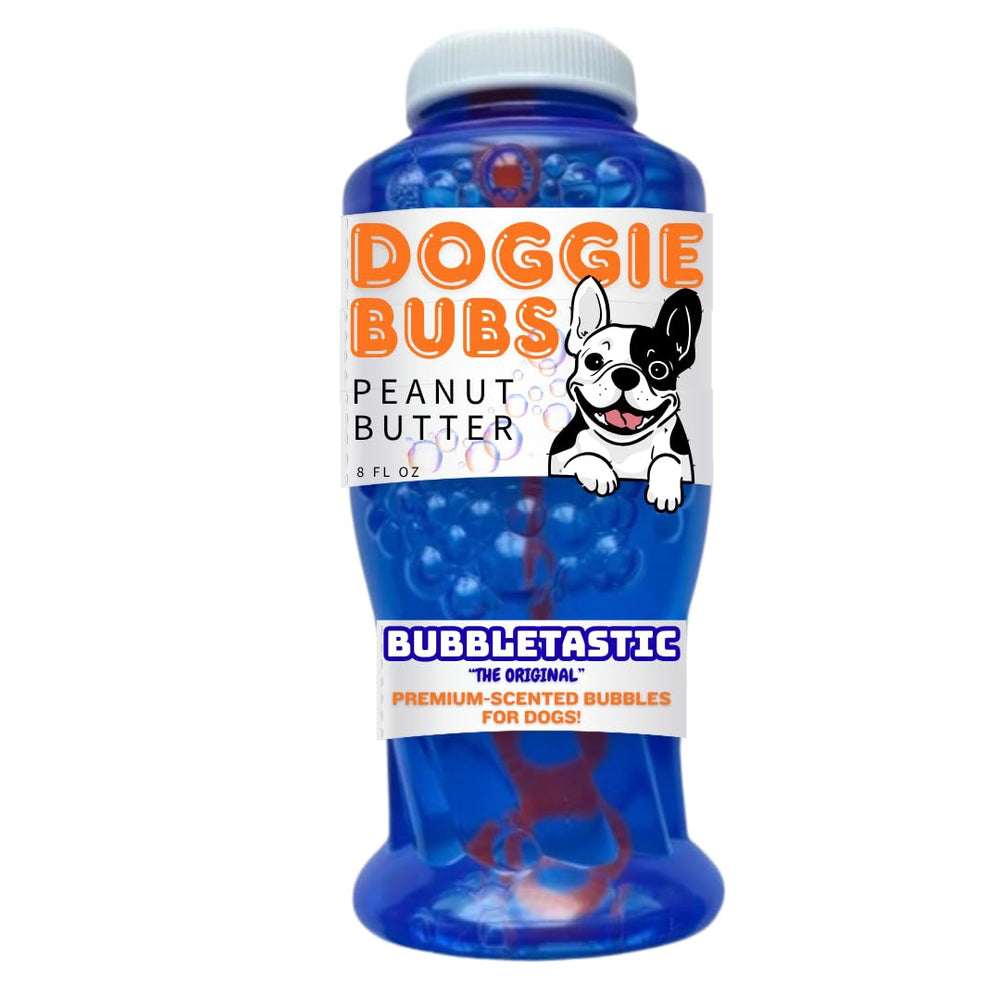 Bubbletastic bouteille face montrant format 8 oz et lecture facile