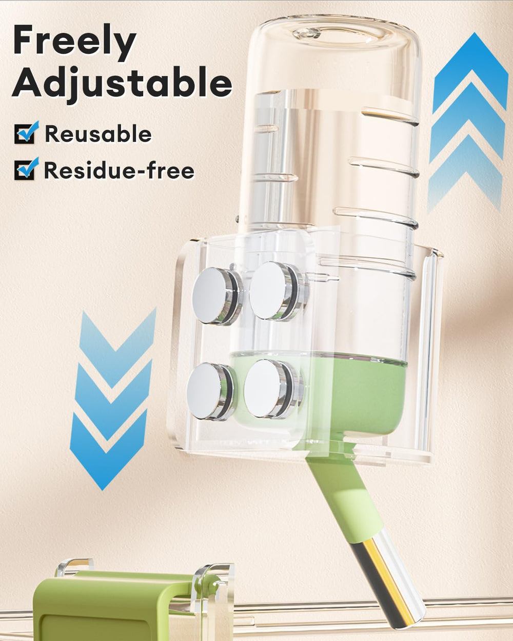 BUCATSTATE fixation sur acrylique/verre compatible avec accessoires